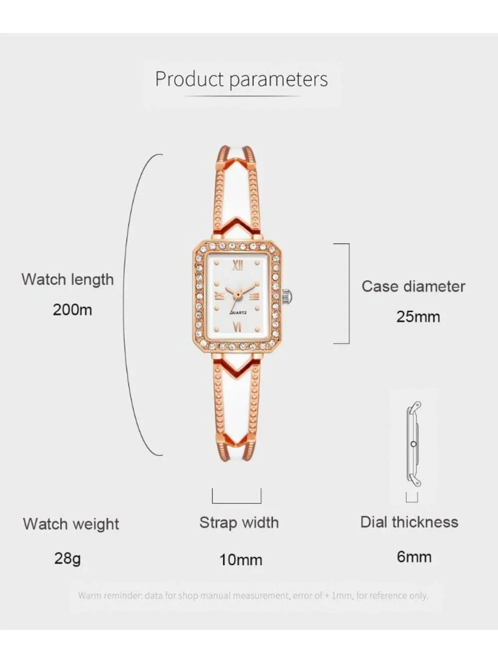 Women's Silver Crystal Diamond Bracelet Luxury Fashion Dress Quartz Wrist Watch